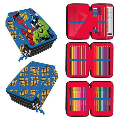 Plumier Vengadores Avengers Marvel triple