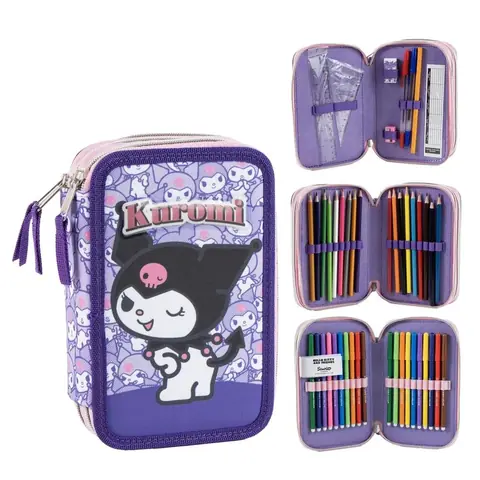 Plumier Kuromi Hello Kitty triple