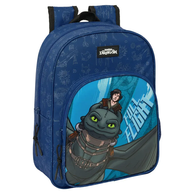 Mochila Como Entrenar a Tu Dragon 34cm adaptable