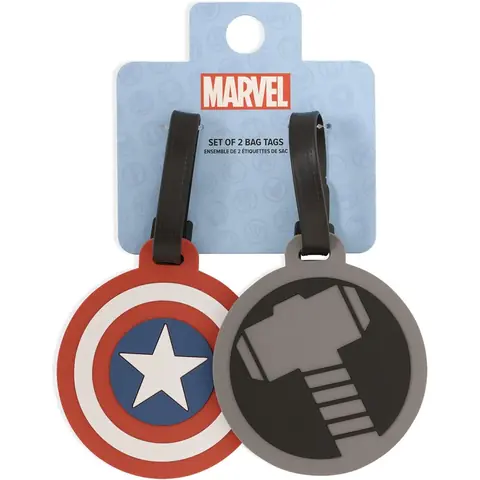 Set 2 Etiquetas de Equipaje Los Vengadores Avengers Marvel