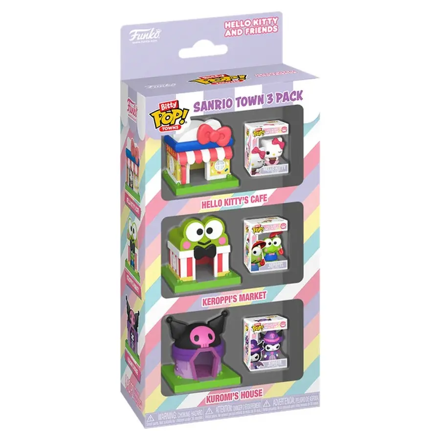 Blister 3 Bitty Pop! Towns Hello Kitty and Friends
