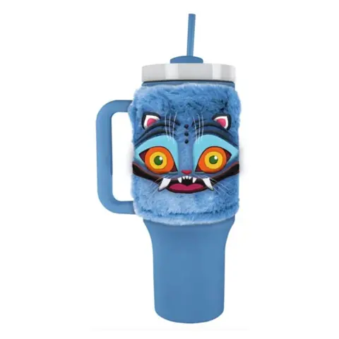 Taza Termica Pajita Derpy KPop Demon Hunters