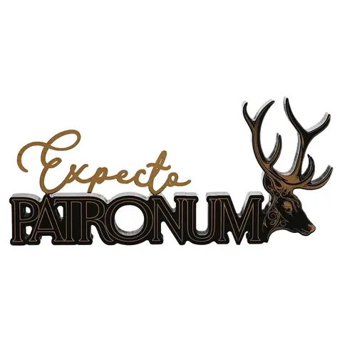 Letrero madera Patronum Harry Potter