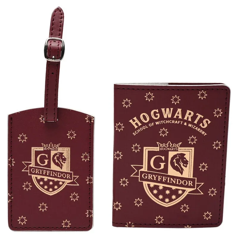 Portapasaportes + etiqueta equipaje Gryffindor Harry Potter