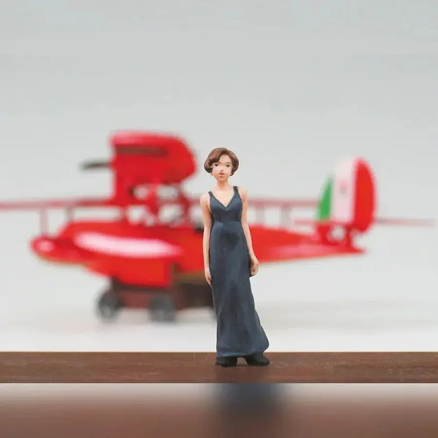 Maqueta Model Kit Savoia S.21F ver.2 Seaplane + Figura Gina Porco Rosso