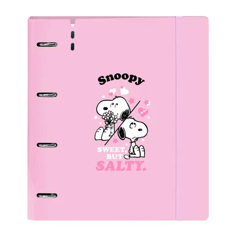 Carpeta A4 anillas Snoopy con recambio