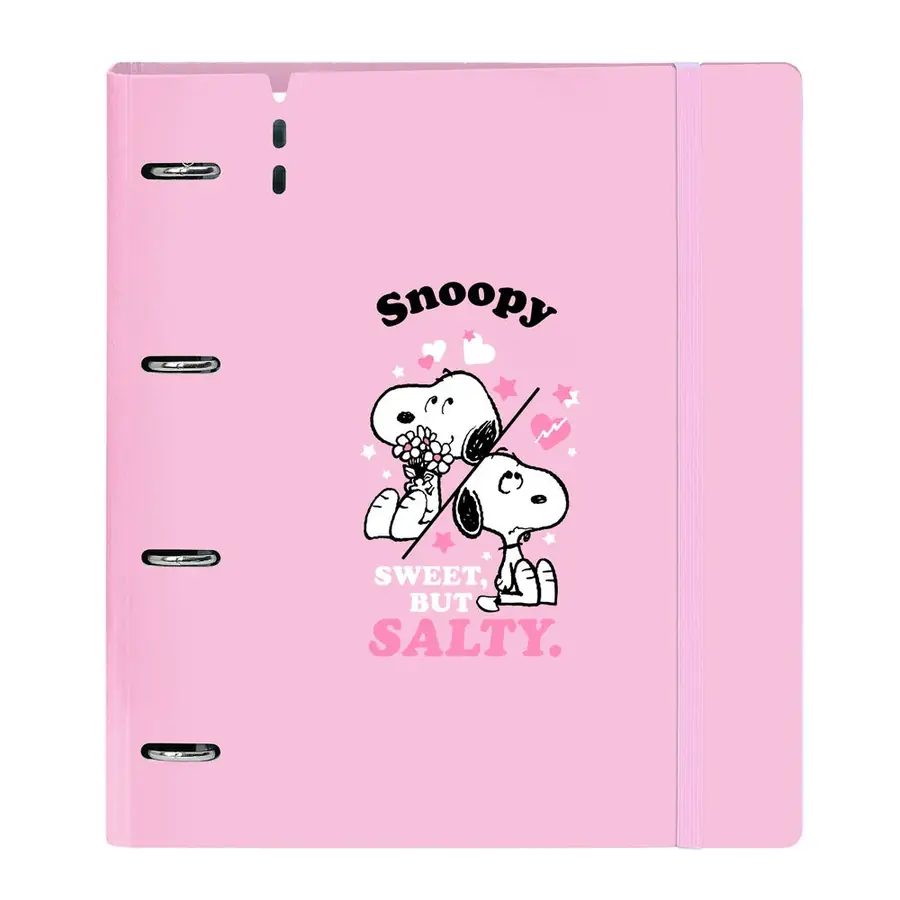 Carpeta A4 anillas Snoopy con recambio