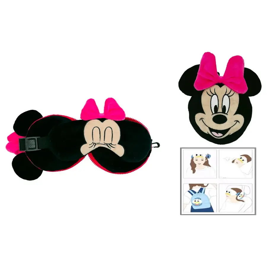Cojin viaje antifaz Minnie Disney