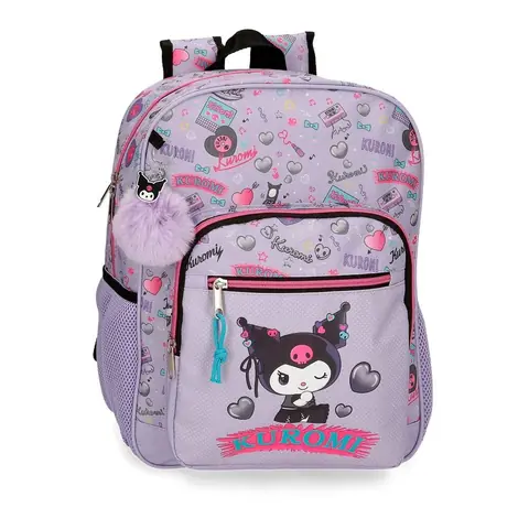 Mochila Retropop Kuromi Hello Kitty 38cm adaptable
