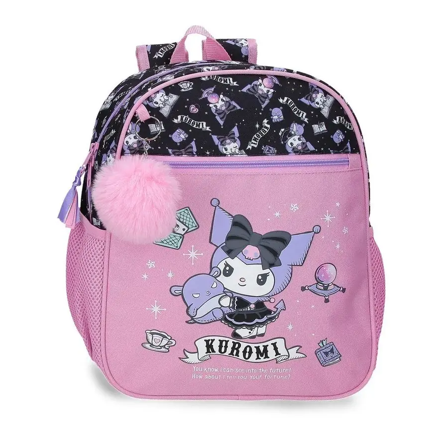 Mochila Fortune Telling Kuromi Hello Kitty 33cm adaptable