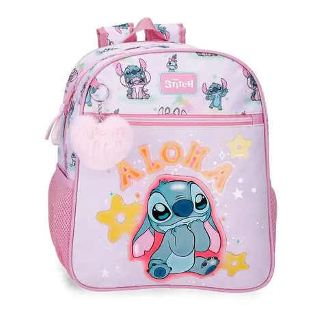 Mochila You & Me Stitch Disney 33cm adaptable