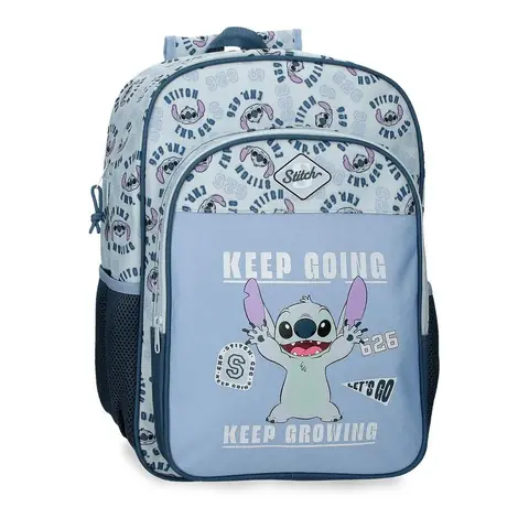 Mochila Keep Going Stitch Disney 40cm adaptable
