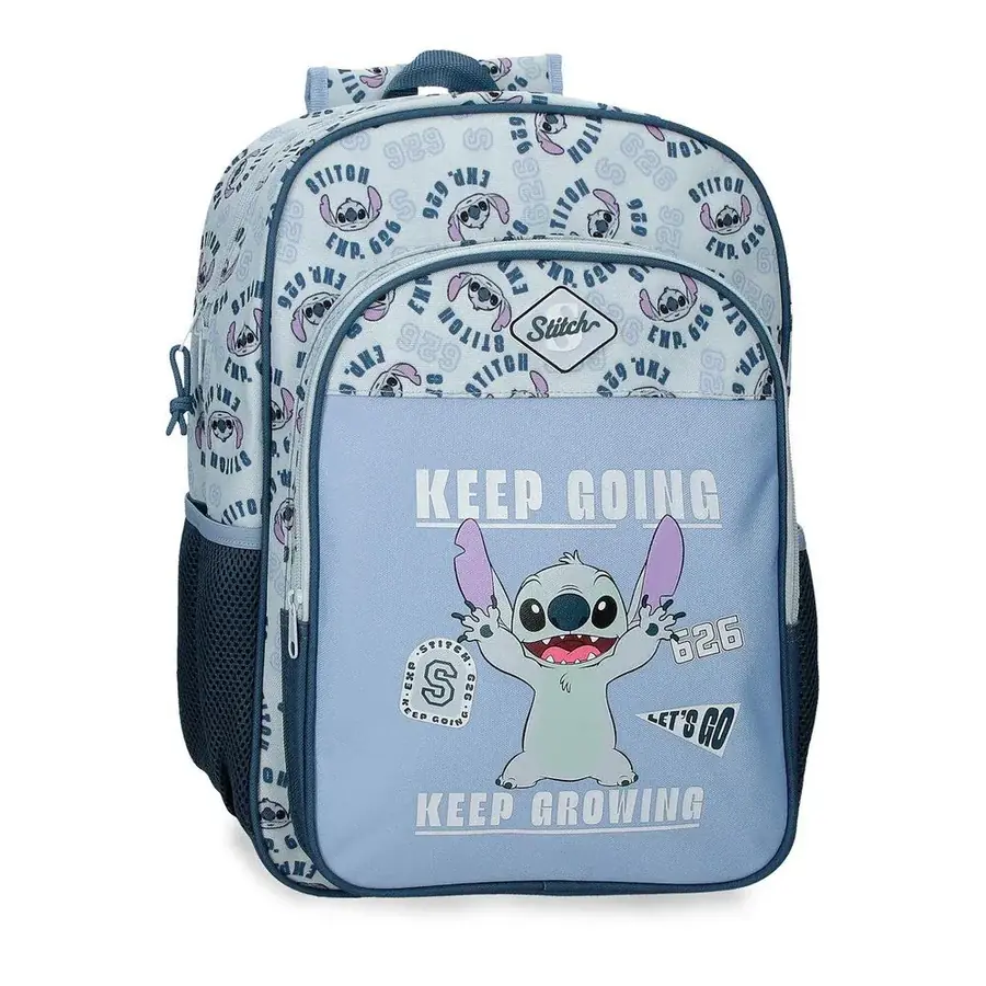 Mochila Keep Going Stitch Disney 40cm adaptable