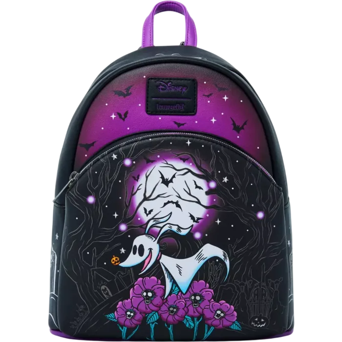 Mochila Zero Moon Doodle Pesadilla Antes de Navidad Disney Loungefly 26cm