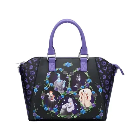 Loungefly Disney Villains Floral Icons Satchel backpack 26cm