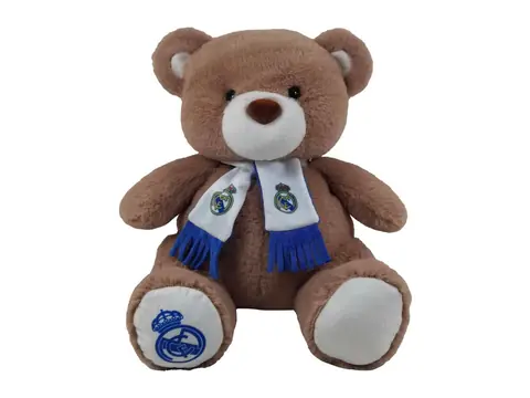 Peluche oso bufanda Real Madrid 32cm