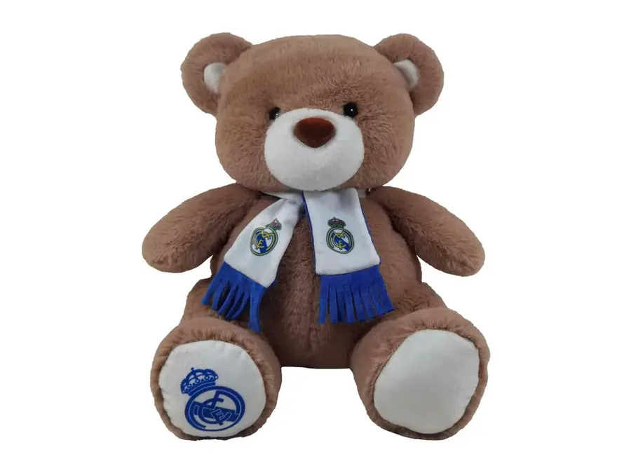 Peluche oso bufanda Real Madrid 32cm