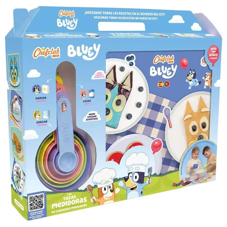 Tazas medidoras Chefclub Bluey