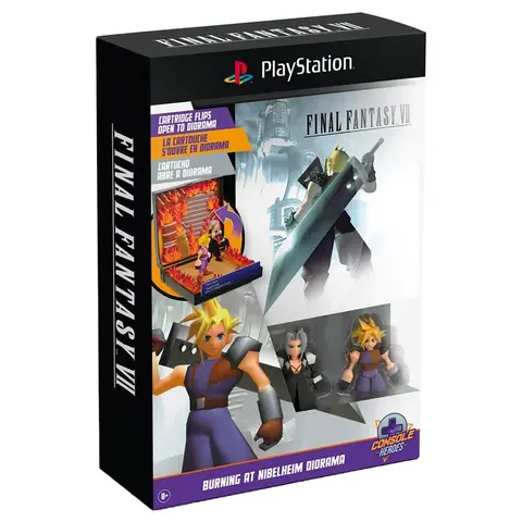 Diorama Burning at Nibelheim Diorama Final Fantasy VII PlayStation